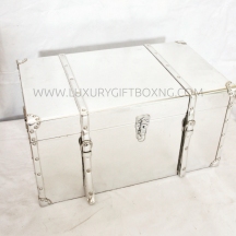Patent Silver Leather Box